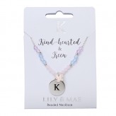 K  - Beaded Necklace