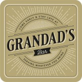 Grandad's Bar - Bar Coaster