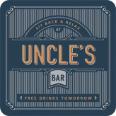 Uncle's Bar - Bar Coaster