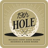 19th Hole - Bar Coaster