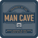 Man Cave - Bar Coaster