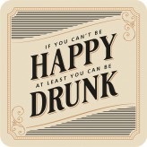 Happy Drunk - Bar Coaster