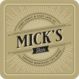 Mick - Bar Coaster