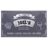 Joel - Personalised Bar Sign