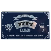 Nick  - Personalised Bar Sign