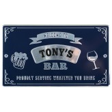 Tony - Personalised Bar Sign
