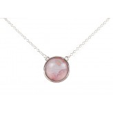 Pink - L&M Silver Necklace