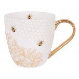 Gold Flower - Bee Mug