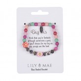 Big Sis - L&M Beaded F/ship Bracelet