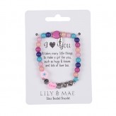 I Heart You - L&M Beaded F/ship Bracelet