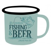 Fishing and Beer - Adventure Enamel Mug