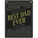 Best Dad - Man Cave - Metal Sign