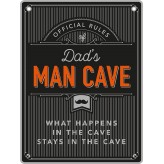 Dad's Man Cave - Man Cave - Metal Sign