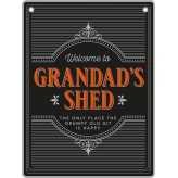 Grandad - Man Cave - Metal Sign