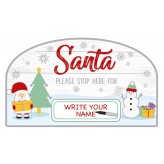 Write Your Own Snowman- Santa Stop Here