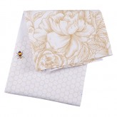 Gold Flower - Bee Tea Towel