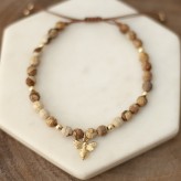 Jasper Beaded Bracelet -Bee Jewellery