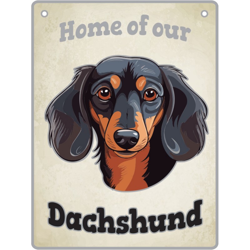 Dachshund, Black - Pet Sign