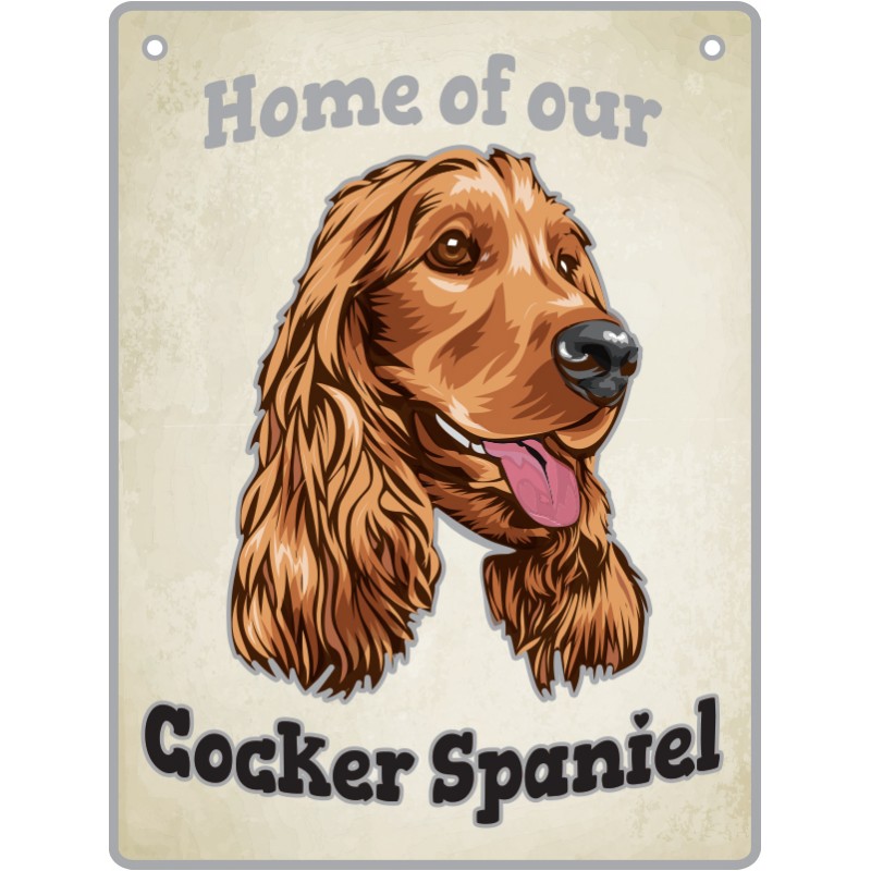 Cocker Spaniel - Pet Sign