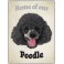 Poodle - Pet Sign