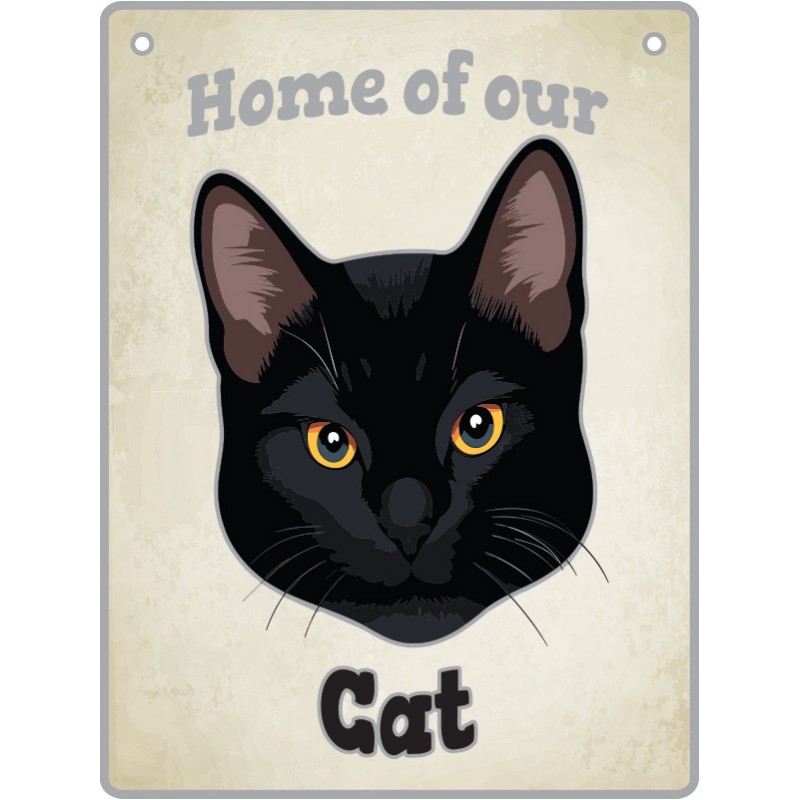 Black Cat - Pet Sign