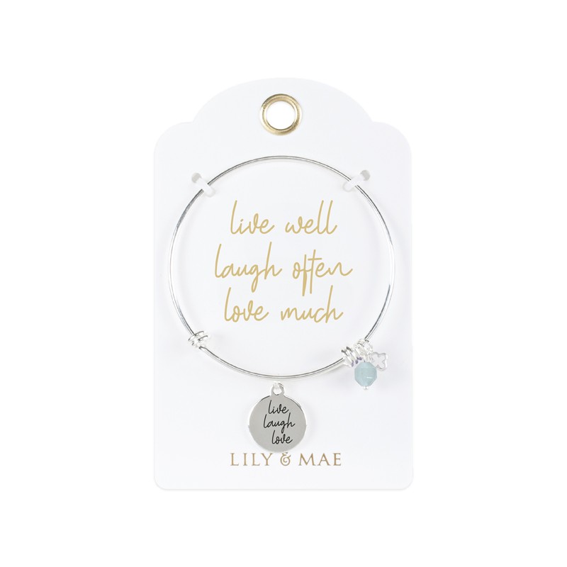 Live Laugh Love -L&M Personalised Bangle