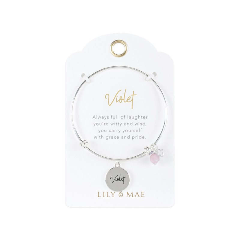 Violet - L&M Personalised Bangle