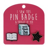 Book Club - I Saw This Pin Badge