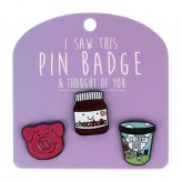 Chocaholic - I Saw This Pin Badge
