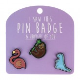 Sloth - I Saw This Pin Badge
