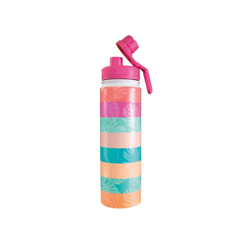 Water Bottle - Palm Stripe - Wyld Ryde