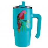Mug with Handle - Parrot Blue -Wyld Ryde