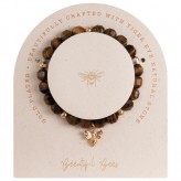 Tiger Eye 8mm -  Beaded Bee Bracelets