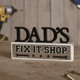 Dads Fix it Shop Plaque -Well Crafted Co